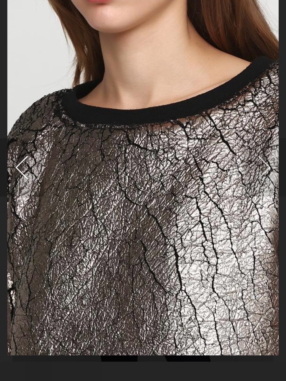Karen By Simonsen Demeur Gold Metallic Sweater - Picture 6 of 12